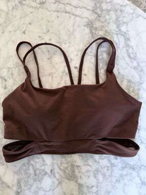 Lululemon Strappy Sports Bra – Chocolate Brown | Size 12